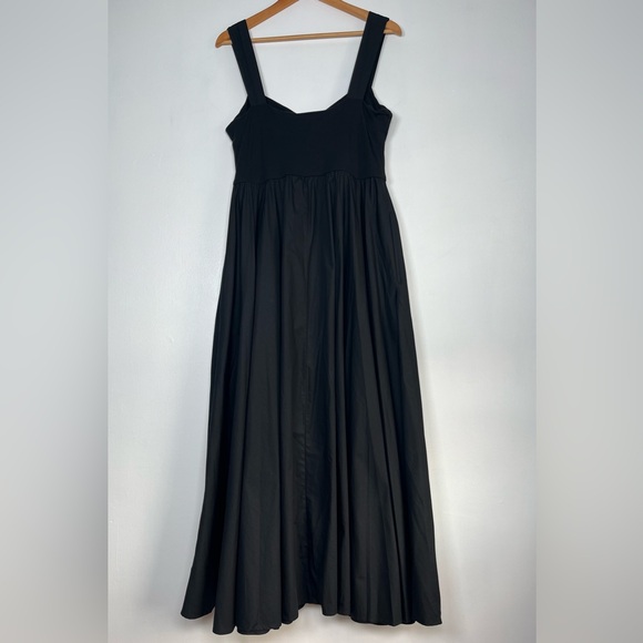 J.CREW Size XL Black Sweetheart tank dress with poplin skirt - Picture 10 of 16